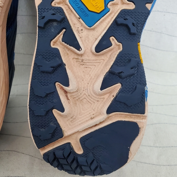 Hoka One One Womens Speedgoat 4 1106527 Blue Trail Running Shoes Sneakers Sz 6.5 - Picture 12 of 14